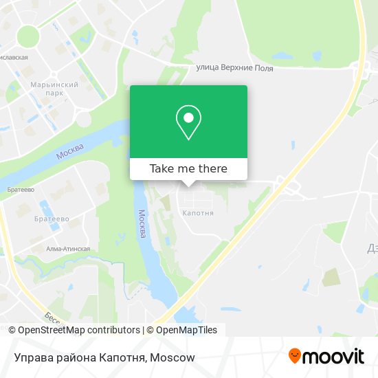 Управа района Капотня map