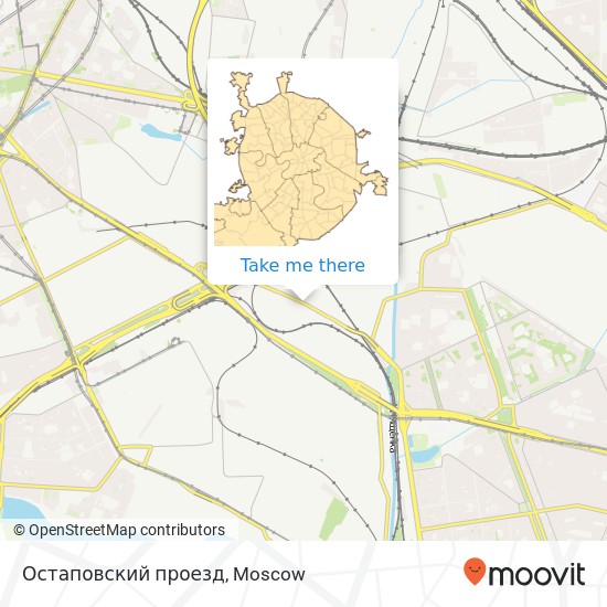 Остаповский проезд map