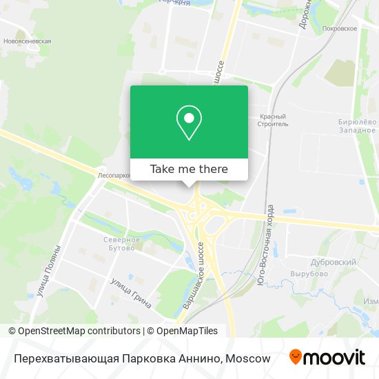 Перехватывающая Парковка Аннино map