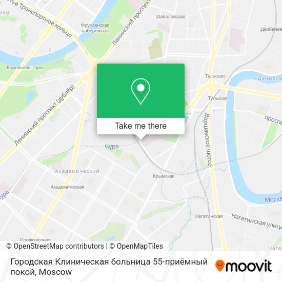 Городская Клиническая больница 55-приёмный покой map