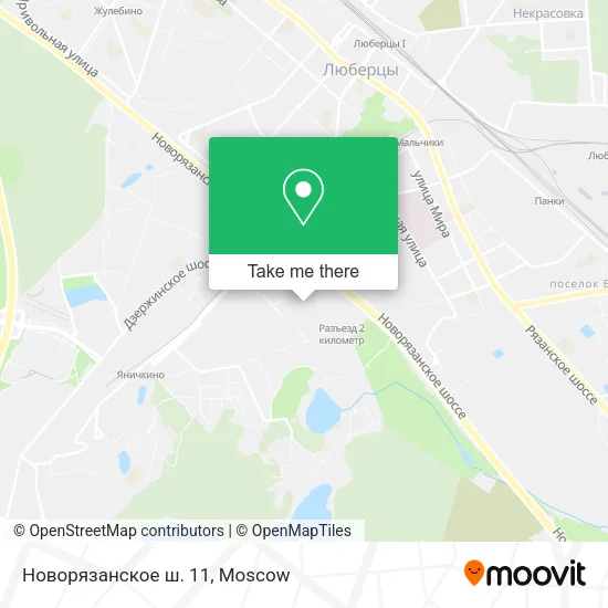 Новорязанское ш. 11 map