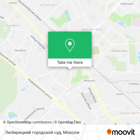 Люберецкий городской суд map