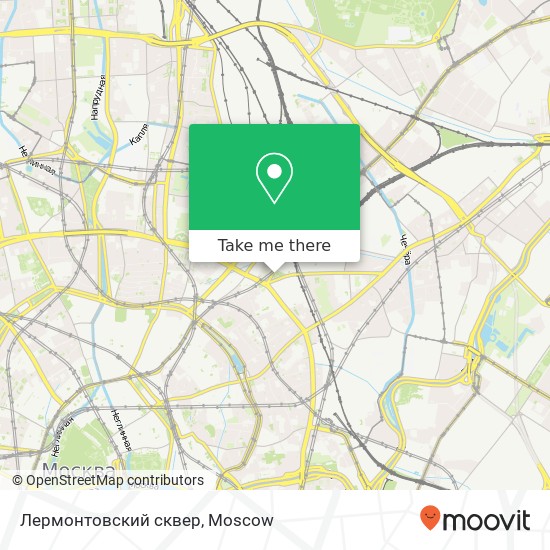 Лермонтовский сквер map