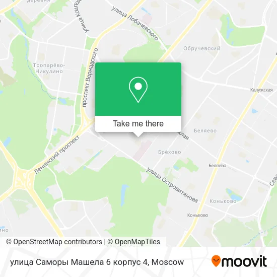 улица Саморы Машела 6 корпус 4 map