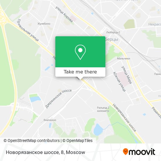 Новорязанское шоссе, 8 map