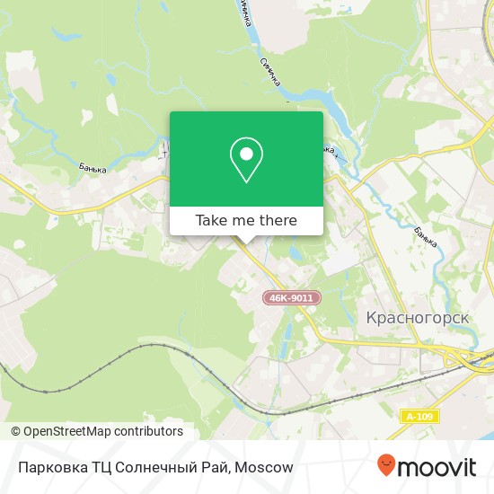 Парковка ТЦ Солнечный Рай map