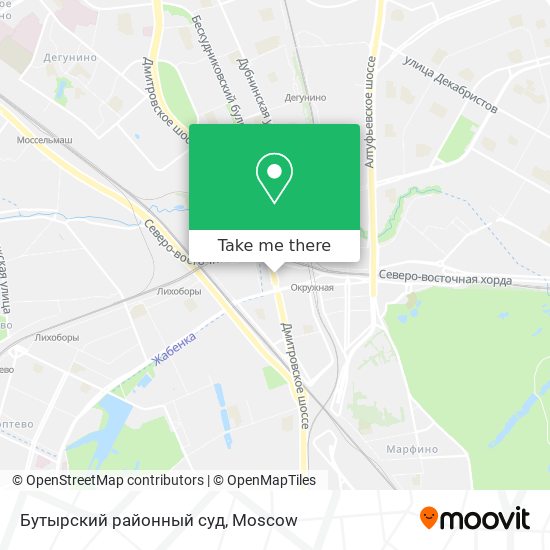 Бутырский районный суд map