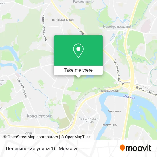 Пенягинская улица 16 map