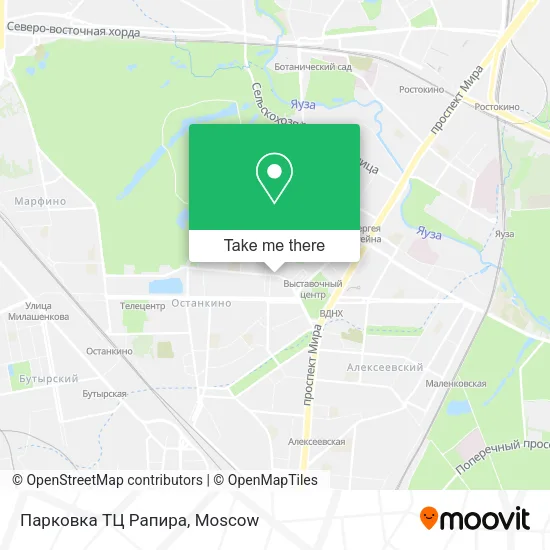 Парковка ТЦ Рапира map