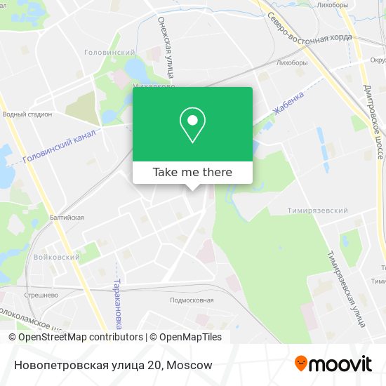 Новопетровская улица 20 map