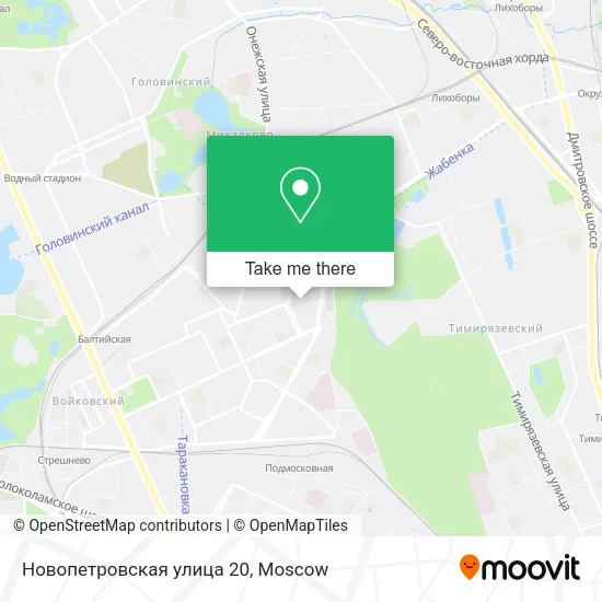 Новопетровская улица 20 map