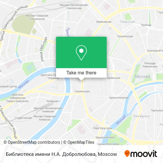 Библиотека имени Н.А. Добролюбова map