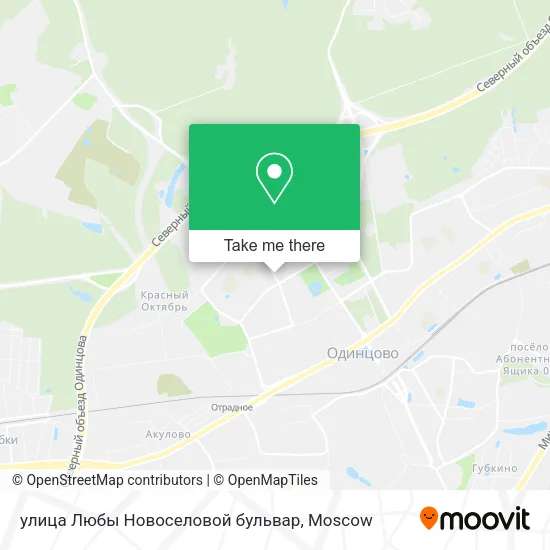улица Любы Новоселовой бульвар map
