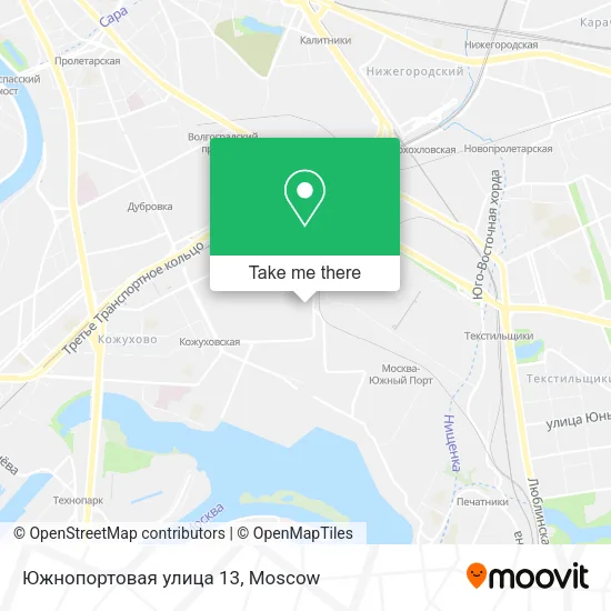 Южнопортовая улица 13 map