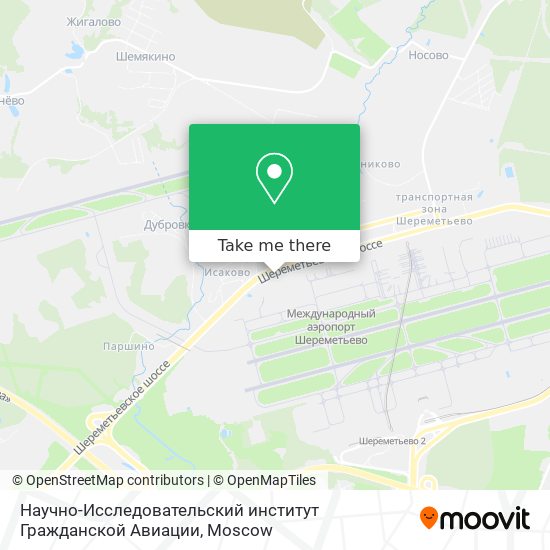 Научно-Исследовательский институт Гражданской Авиации map