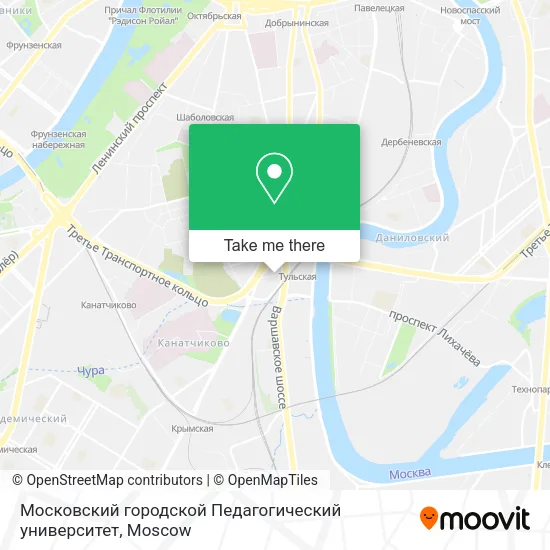 Московский городской Педагогический университет map