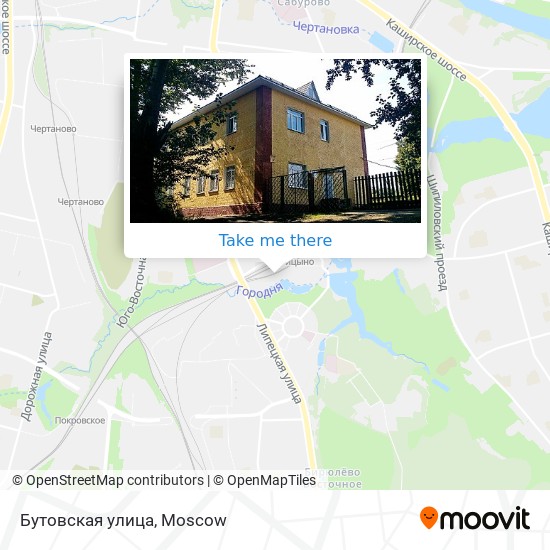 Бутовская улица map