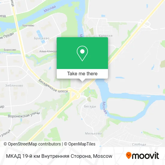 МКАД 19-й км Внутренняя Сторона map