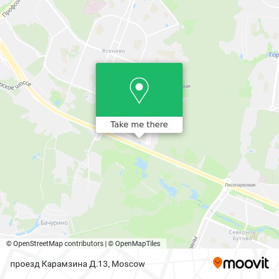 проезд Карамзина Д.13 map