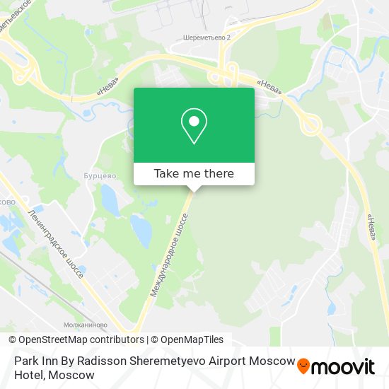 Park Inn By Radisson Sheremetyevo Airport Moscow Hotel map