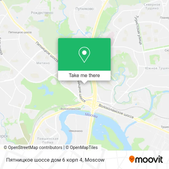 Пятницкое шоссе дом 6 корп 4 map