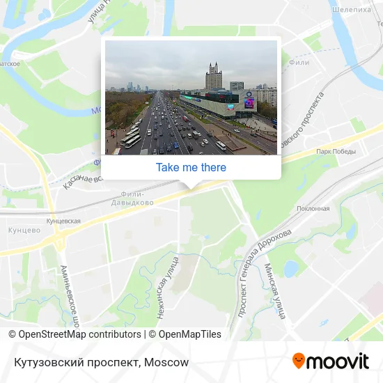 Кутузовский проспект map