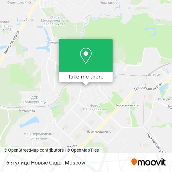 6-я улица Новые Сады map