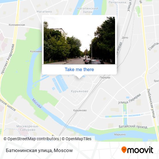 Батюнинская улица map