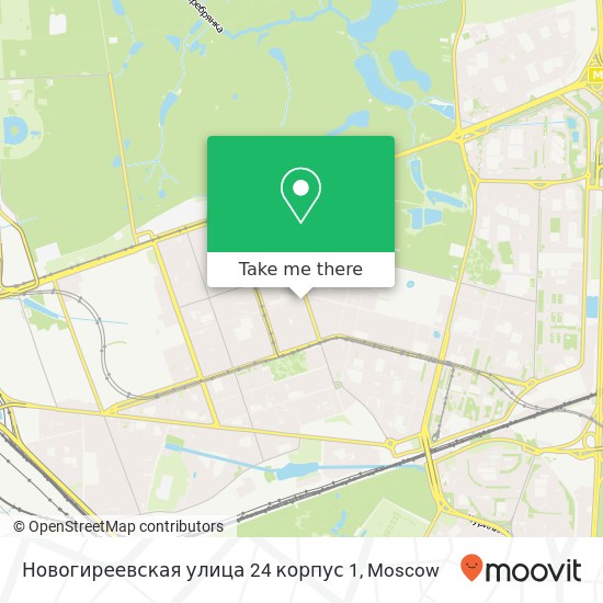 Новогиреевская улица 24 корпус 1 map