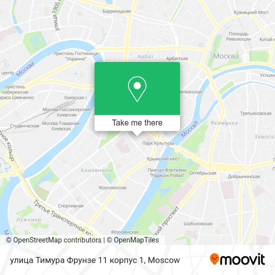 улица Тимура Фрунзе 11 корпус 1 map
