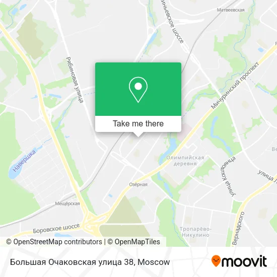 Большая Очаковская улица 38 map