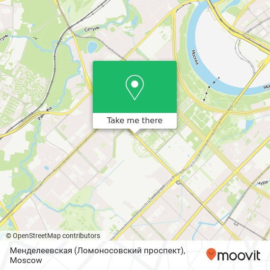 Менделеевская (Ломоносовский проспект) map