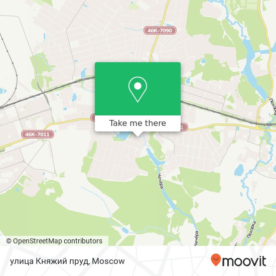 улица Княжий пруд map