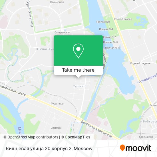 Вишневая улица 20 корпус 2 map