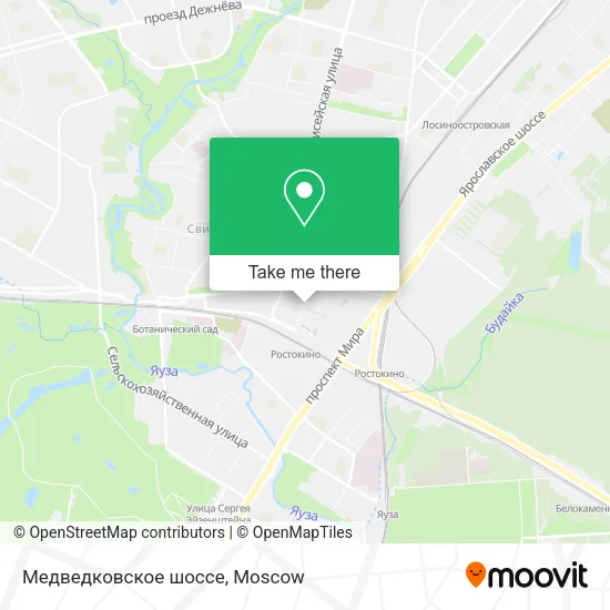 Медведковское шоссе map