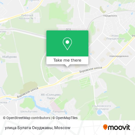 улица Булата Окуджавы map