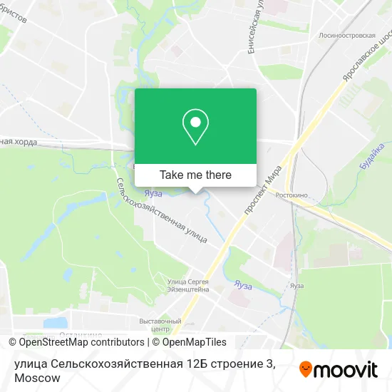 улица Сельскохозяйственная 12Б строение 3 map
