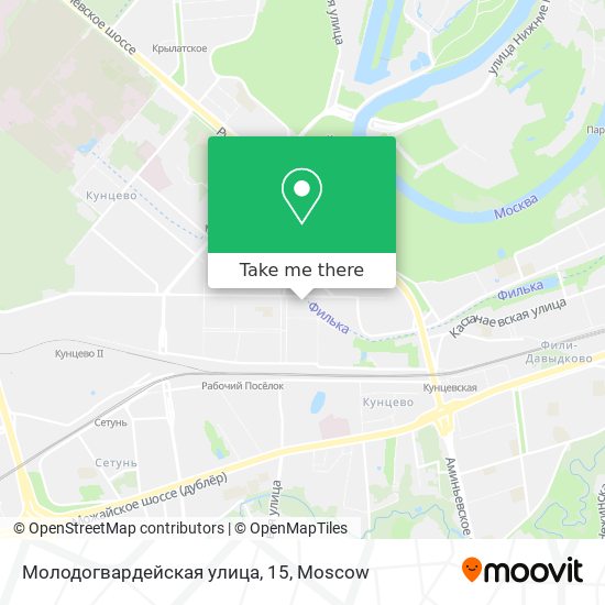 Молодогвардейская улица, 15 map