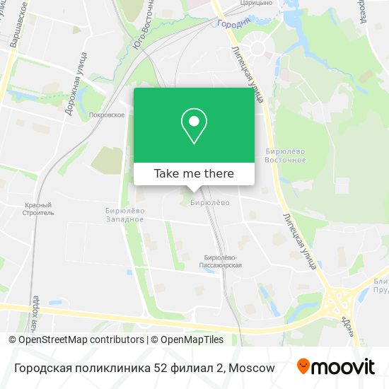 Городская поликлиника 52 филиал 2 map