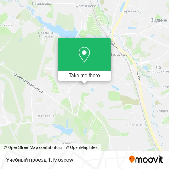 Учебный проезд 1 map