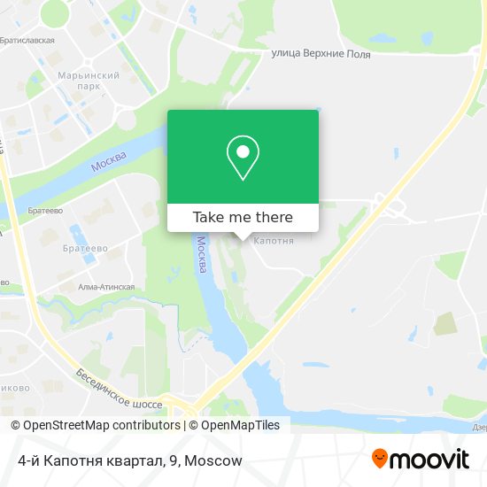 4-й Капотня квартал, 9 map