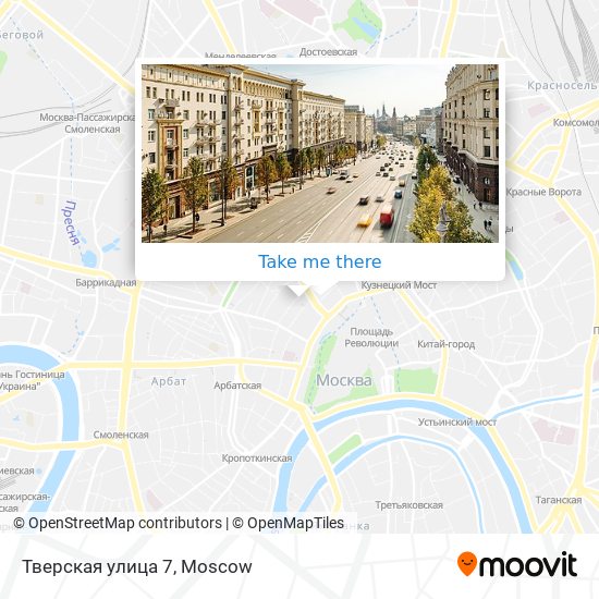 Тверская улица 7 map