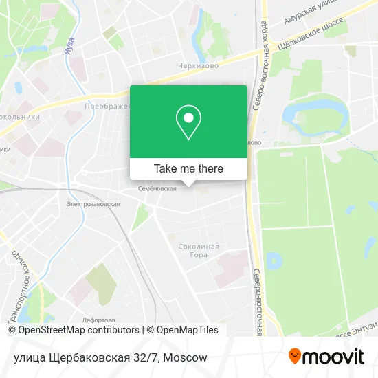 улица Щербаковская 32/7 map