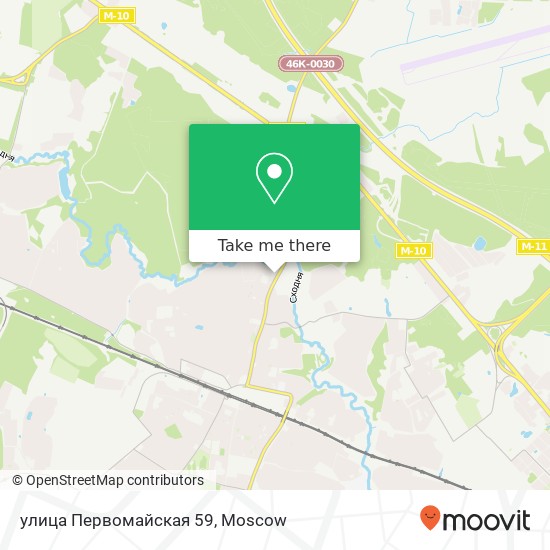 улица Первомайская 59 map