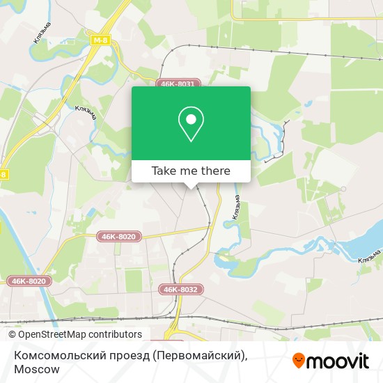 Комсомольский проезд (Первомайский) map