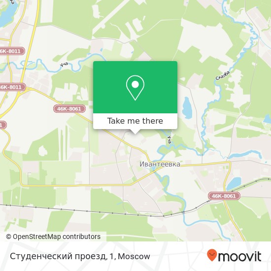 Студенческий проезд, 1 map