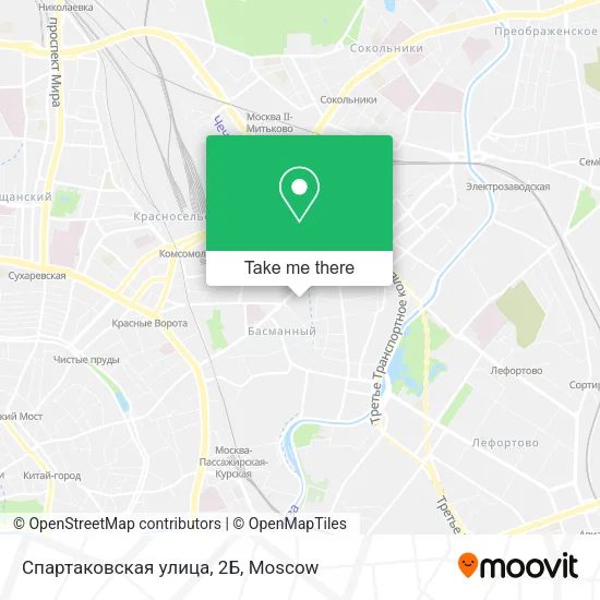Спартаковская улица, 2Б map