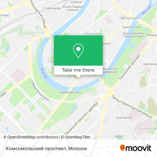 Комсомольский проспект map