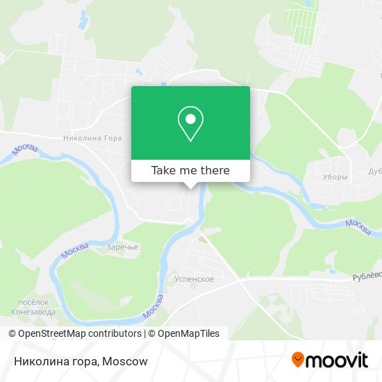 Николина гора map