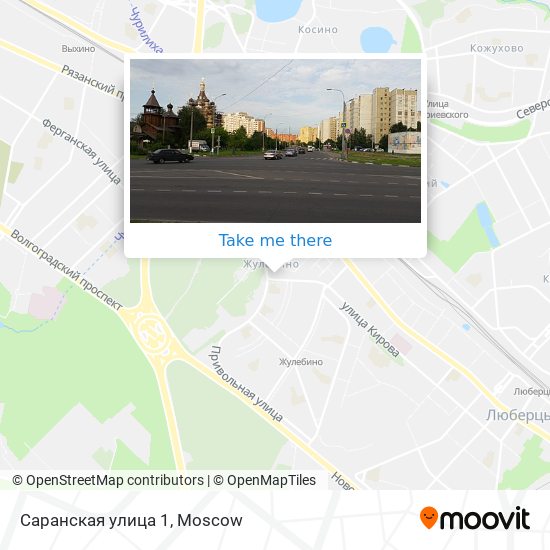 Саранская улица 1 map